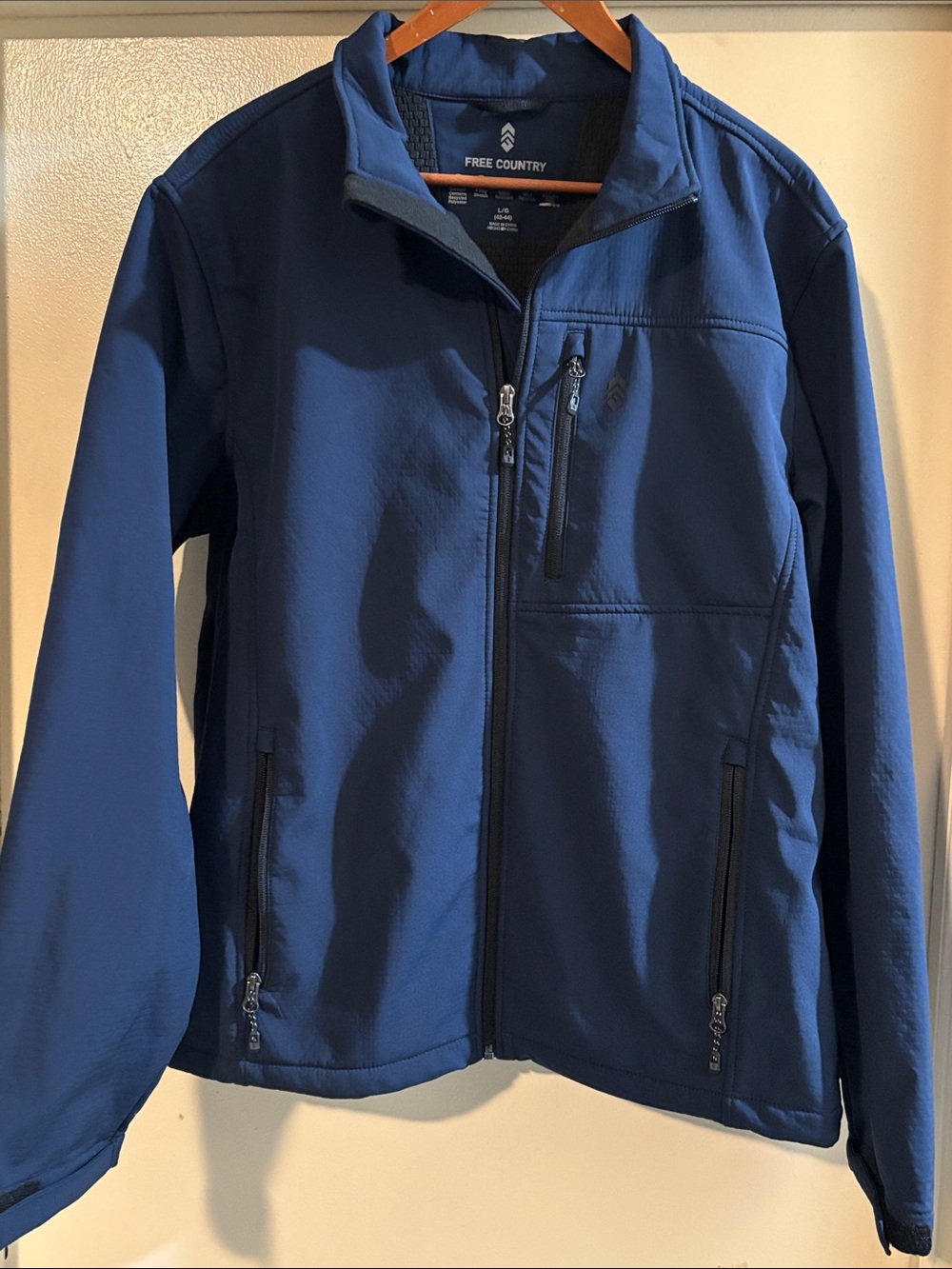 Free Country Navy Blue Lightweight Softshell Jacket